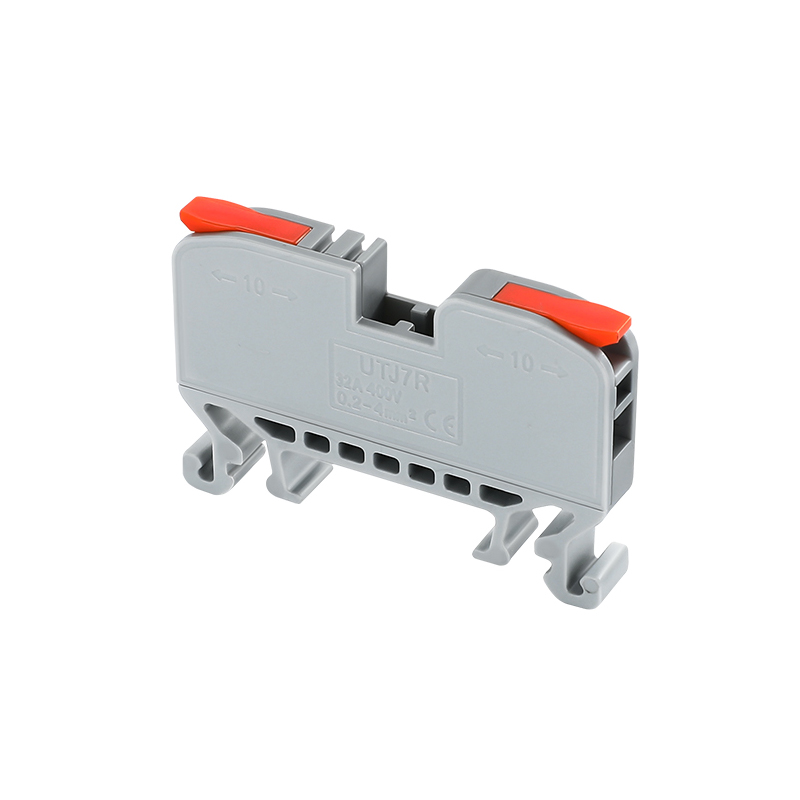 Rail type quick connect terminal