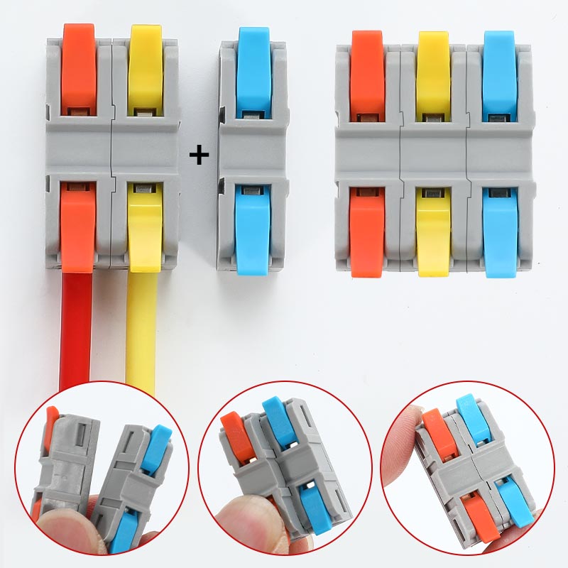 Fast Wire Cable Connectors 3 in 3 out PCT-5233G