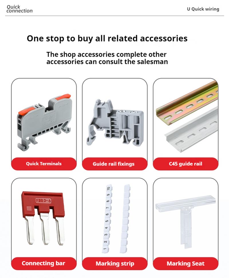 Fast Wire Cable Connectors 1 in 1 out UTJ7R