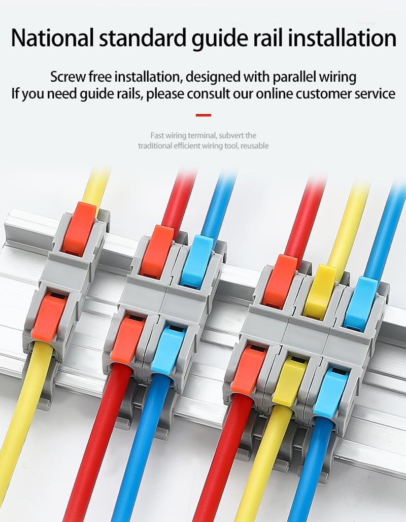 Fast Wire Cable Connectors 3 in 3 out PCT-5233G