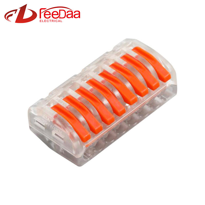 WAGO 222 Series Quickly Wire Connector | 1 In 7 Out PCT-218