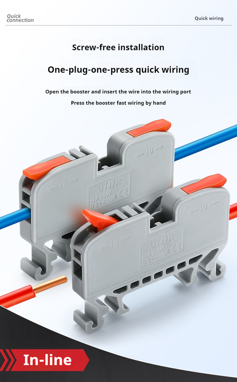 Fast Wire Cable Connectors 1 in 1 out UTJ7R