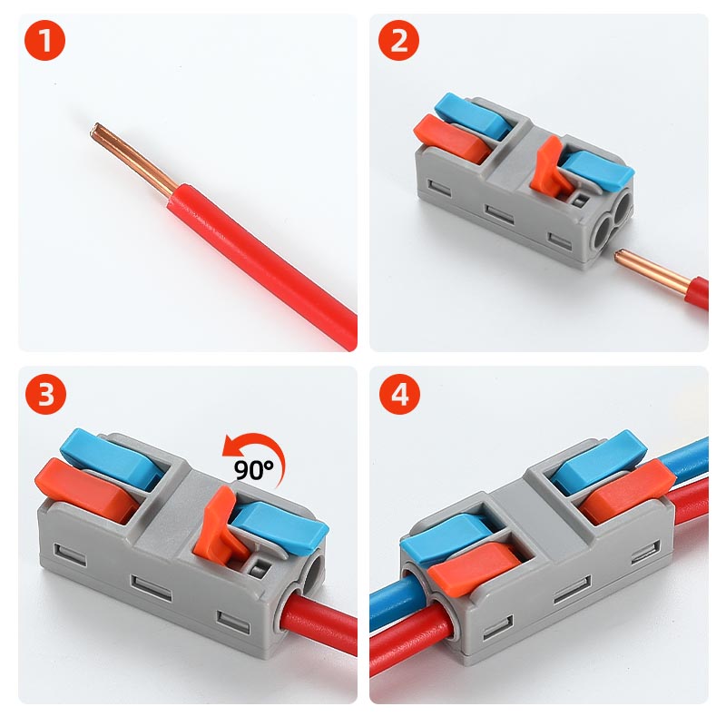 Fast Wire Cable Connectors 3 in 3 out PCT-5233G