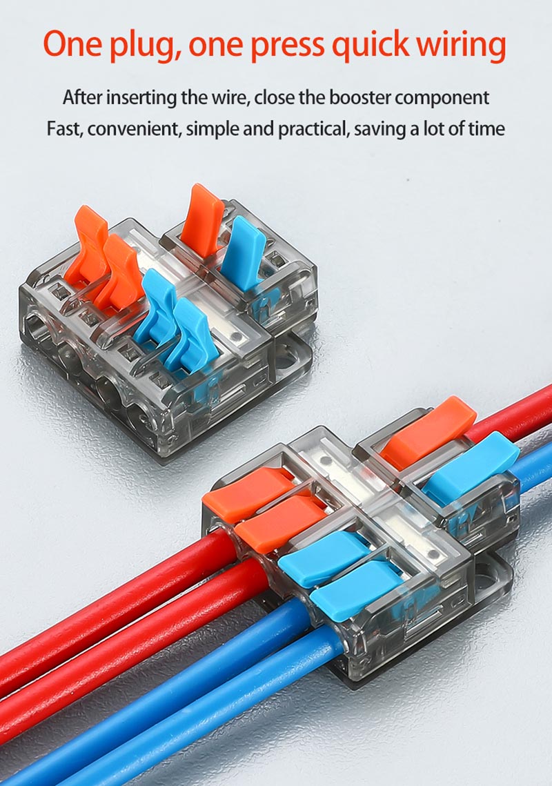 Fast Wire Cable Connectors 2 in 6 out PCT-5226D