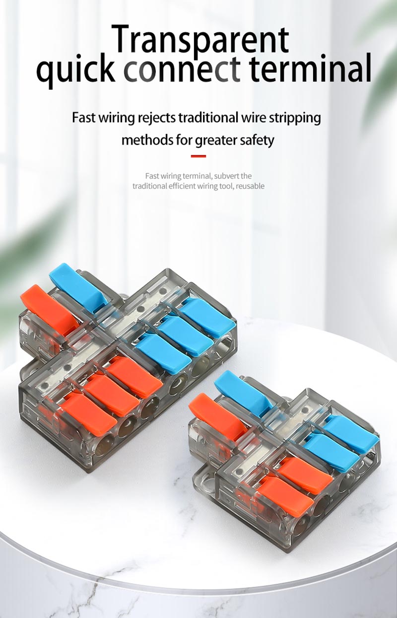 Fast Wire Cable Connectors 2 in 6 out PCT-5226D
