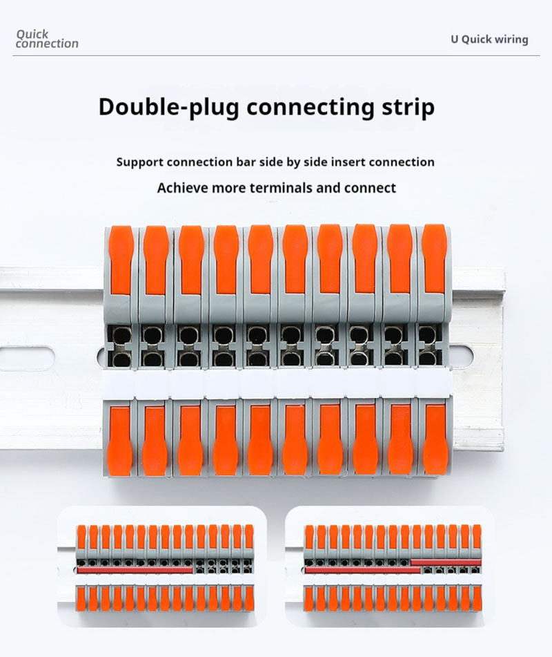 Fast Wire Cable Connectors 1 in 1 out UTJ7R